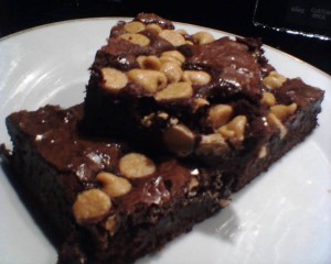 T's Easy Peanut Butter Chip Brownies Picture